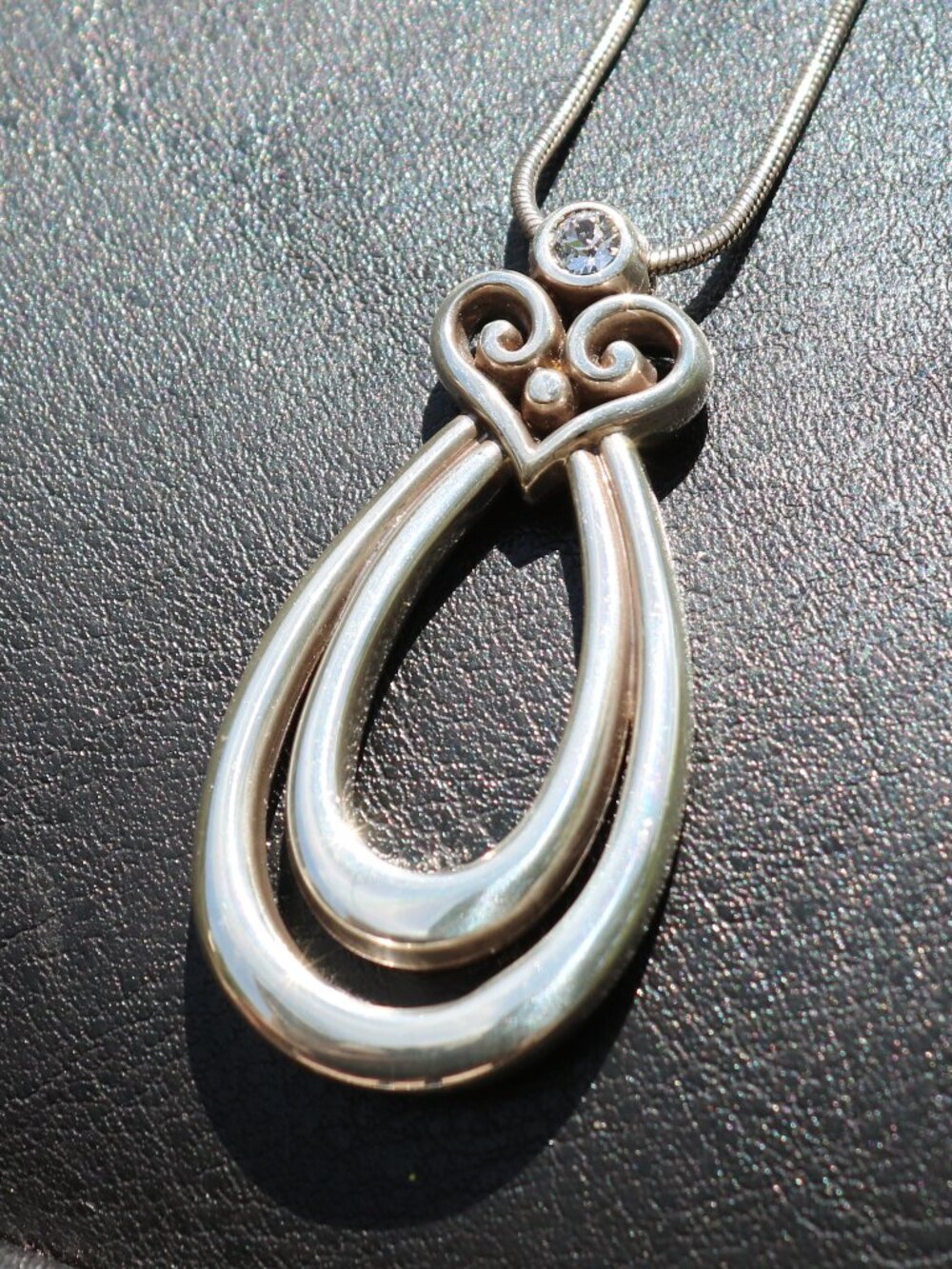 Brighton Alcazar Orbit Heart Pendant Necklace